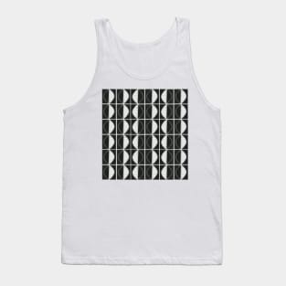 Black and white leaves Tank Top